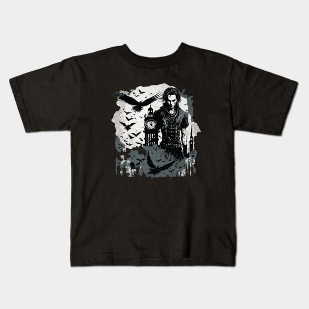 the crow Kids T-Shirt by Trontee